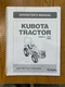 3200 3800 Tractor Operators Maint Manual Fits Kubota L3200 L3800 2012