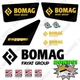 Fits Bomag BW213D Decal Kit Roller - Older Style - 7 YEAR 3M OUTDOOR Vinyl!