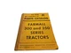 TC-54A McCormick Parts Catalog Farmall 300 and 350 Series Tractors VINTAGE