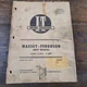 Vtg MASSEY-FERGUSON SHOP MANUAL MODELS MF175 AND MF180 Book
