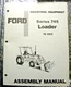 Ford Operator Assembly Manual Series 745 Loader 19-863 Factory Paper