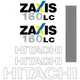 Hitachi ZX160 Decals Stickers  ZX160LC-3 New Repro Decal Kit