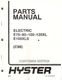 HYSTER Electric Forklift Parts Manual E70-80-100-120XL E100XLS (05-98) (C98)