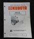 1980s GENUINE KUBOTA B8200 TRACTOR "2020 FRONT DOZER BLADE" SERVICE PARTS MANUAL
