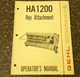Gehl HA 1200 HA1200 Hay Attachment Operator's Manual Form No. 903040