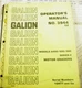 GALION  A450 A500 SERIES E MOTOR GRADER OPERATORS MANUAL   NO 3944C2
