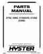 Hyster E70Z E80Z E100Z E100ZS E120Z E098 Forklift Parts Catalog Manual PDF USB