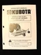 KUBOTA B8200 L235 L245 L275 L295 L305 L345 L2250 L2550 TRACTOR MOWER DECK MANUAL