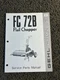 Gehl FC 72B Flail Chopper Service Parts Manual