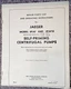 1952 Jaeger Pump Manual 2PAF 2PAFH Self-Priming Centrifugal Parts List & Instr.