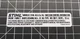 Stihl MS 200T Chainsaw Emissions Label Stihl Label #1129 967 3410, #11299673410
