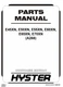 Hyster E45XN, E50XN, E55XN E60XN A268 Forklift Parts Catalog Manual PDF USB
