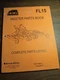 Rhino FL15 Rotary Mower  Master Parts Book 1993