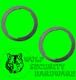 Lot of 2 GM Chevy C Series S10 Pickup Black Rubber Door Lock Gasket 47522