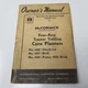 McCormick Corn Planters 440 441 442 Owner's Manual 1951 International Harvester
