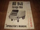 Gehl BU940 Forage Box Operators Manual Form No. 902432