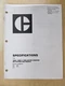 Caterpillar Specifications for 120G, 130G, 140G Motor Graders - Air Systems /...