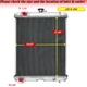 Heavy Duty 3-Row Radiator Fit Kubota L47 L4760 L5040 L5740 L5460 L5060 2014-2016