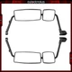 For 2002-2018 International Durastar 4200 4300 Mirrors Complete Black LH+RH Side