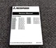 Mitsubishi FG30N1 Forklift Chassis & Mast Shop Service Repair Manual 10121-Up