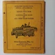 Allis Chalmers 60 All Crop Harvester Operating Part Manual TPL86F Serial 93799