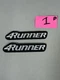2 TOYOTA 4 RUNNER CAR PATCHES 1p