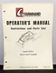 Farmhand F228-A Heavy Duty Loader Operators Owners Manual Instruction Parts List