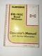 BLAW-KNOX RW-195C Road Widener Operator's MANUAL