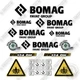 Fits Bomag BW124DH-5 Decal Kit Roller - 7 YEAR OUTDOOR 3M VINYL!