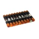 (Lot of 10) Bussmann Fusetron FRS-R-6-1/4 Dual-Element Class RK5 6 1/4 Amp Fuse