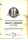 Massey Ferguson MF230 MF235 MF245 Shop Service Manual MF-33 T&T Technical