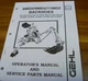 Gehl 8MD2 9MD2 11MD2 Backhoe for SL5635 Parts Catalog & Owner Operator Manual xz