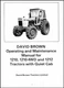 Tractors Operators Maint Manual Case David Brown 4WD  w Quiet Cab  1210 1210 121
