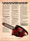 Homelite XL2 Chainsaw-Two Triggers-Vintage Print Ad