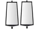 TRQ 84MT44T Door Mirror Set Fits 1987-1990 International M1600 Metro II