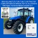 New Holland TL70, TL80, TL90, TL100 Tractor Repair Manual PDF Computer CD