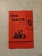 FORD Tractor SERIES 601D and 801D Reprint Owner&rsquo;s Manual