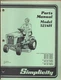 SIMPLICITY RIDING MOWER LAWN TRACTOR 5216H 16 H.P. Hydrostatic 1985 Parts Manual