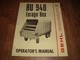 Gehl BU940 Forage Box Operators Manual Form No. 902848