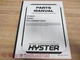Hyster E100ZS Parts Manual (D098) 2005 Customer Edition Hy-E100ZS