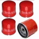 Allison 1000 2000 2400 Duramax External Spin-On Oil Filter Red 4-Pack