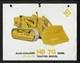 ALLIS-CHALMERS HD-7G DIESEL 1 3/4 YD TRACTOR SHOVEL BROCHURE AUGUST 1961