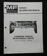 MASSEY-FERGUSON MF 750 760 850 860 COMBINE "REAR WHEEL DRIVE POWER" INFO MANUAL