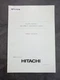 Hitachi EX270 EX270LC Excavator Factory Parts Catalog