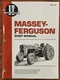 Massey-Ferguson Shop Manual Models MF230 MF235 MF240 MF245 MF250 by Penton Staff