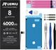 4000mAh High Efficiency Battery Replacement for iPhone 8 with Repair Tool Kit