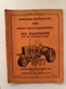 Allis Chalmers WD Cultivator WC Conversion Manual Parts TM-10F Original