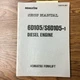 Komatsu 6D105 S6D105 DIESEL ENGINE SERVICE SHOP REPAIR MANUAL FD60-200 FORKLIFT