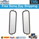TRQ New West Coast Mirror Ribbed 16x7 Stainless Steel Pair For 1960-2019 Chevy