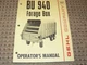 Gehl BU 940 Forage Box Operator's Manual